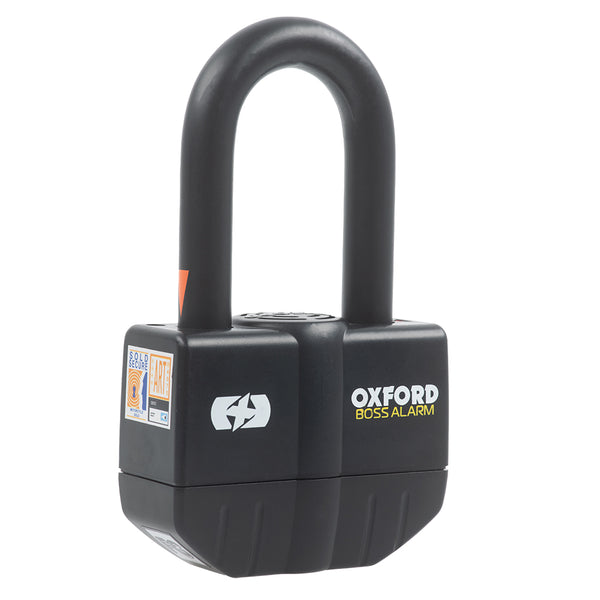 Oxford Boss Alarm LK484 16mm Padlock Black