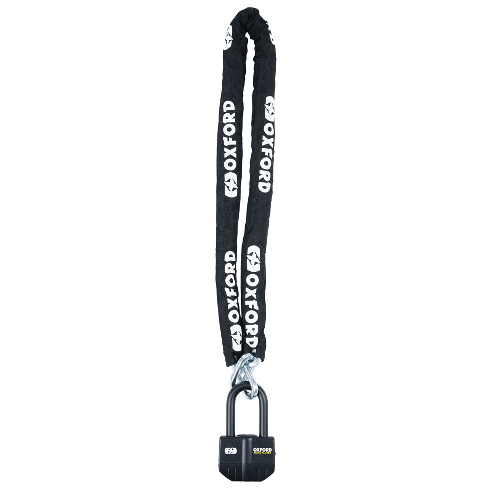 Oxford Boss Alarm LK484 16mm Motorcycle Padlock Black