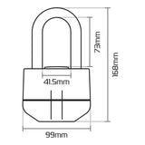 Oxford Boss Alarm LK484 16mm Motorcycle Padlock Black