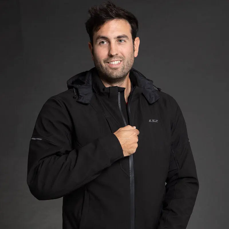 LS2 Bolton Men's Motorcycle Textile Jacket Black