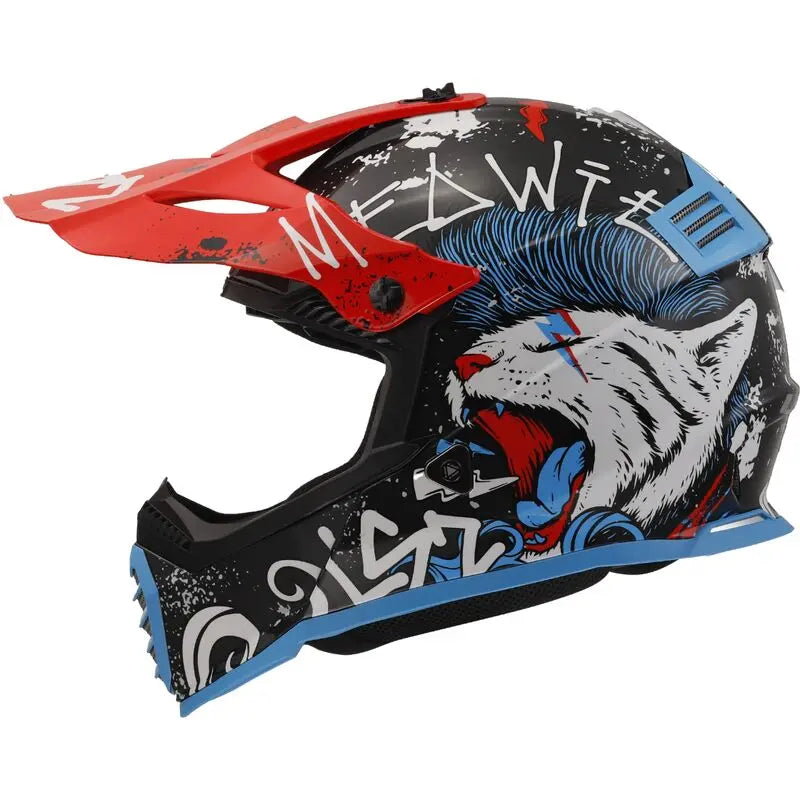 LS2 MX437 FAST EVO MINI II STARMAW Black Junior Kids Motorcycle Helmet