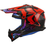 LS2 MX708 Fast II Wash Red Motorcycle Helmet