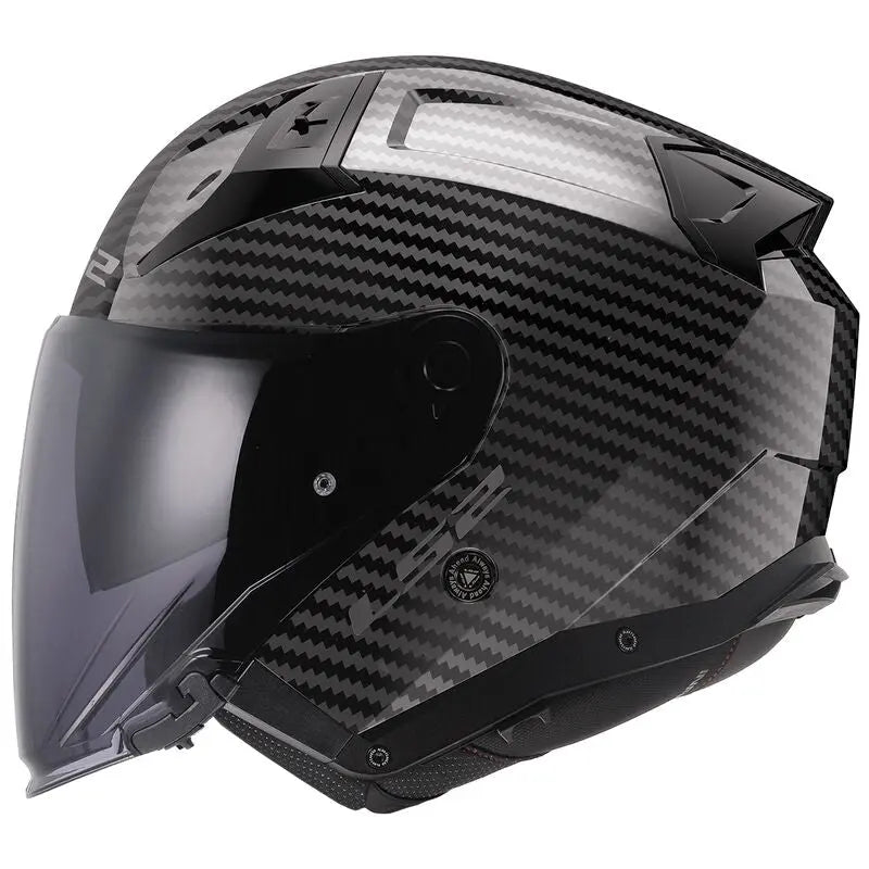 LS2 OF603 Infinity II Gloss Carbon Motorcycle Helmet