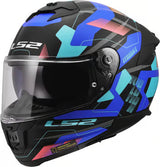 LS2 FF808 Stream II Mika Black Blue Motorcycle Helmet