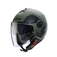 Caberg Riviera V4X Alpha Matt Military Green Black Grey Motorcycle Helmet 