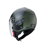 Caberg Riviera V4X Alpha Matt Military Green Black Grey Motorcycle Helmet