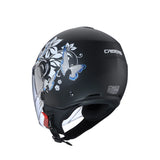 Caberg Riviera V4X Mia Matt Black White Grey Light Blue Motorcycle Helmet