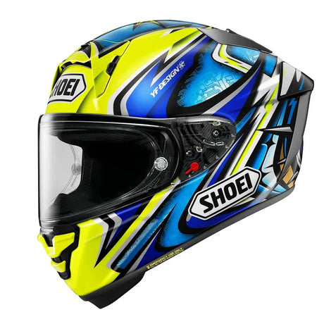 Shoei X-SPR PRO Daijiro TC3 Yellow Blue Motorcycle Helmet