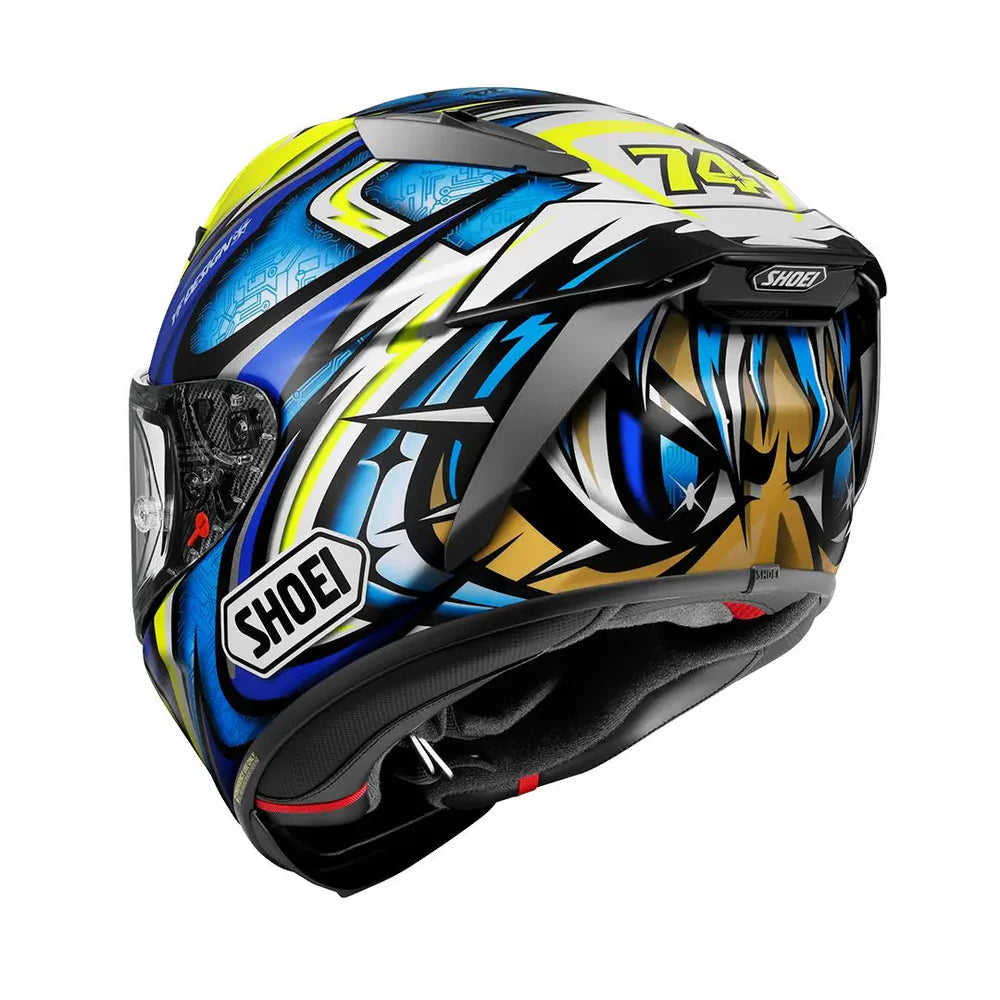 Shoei X-SPR PRO Daijiro TC3 Yellow Blue Motorcycle Helmet