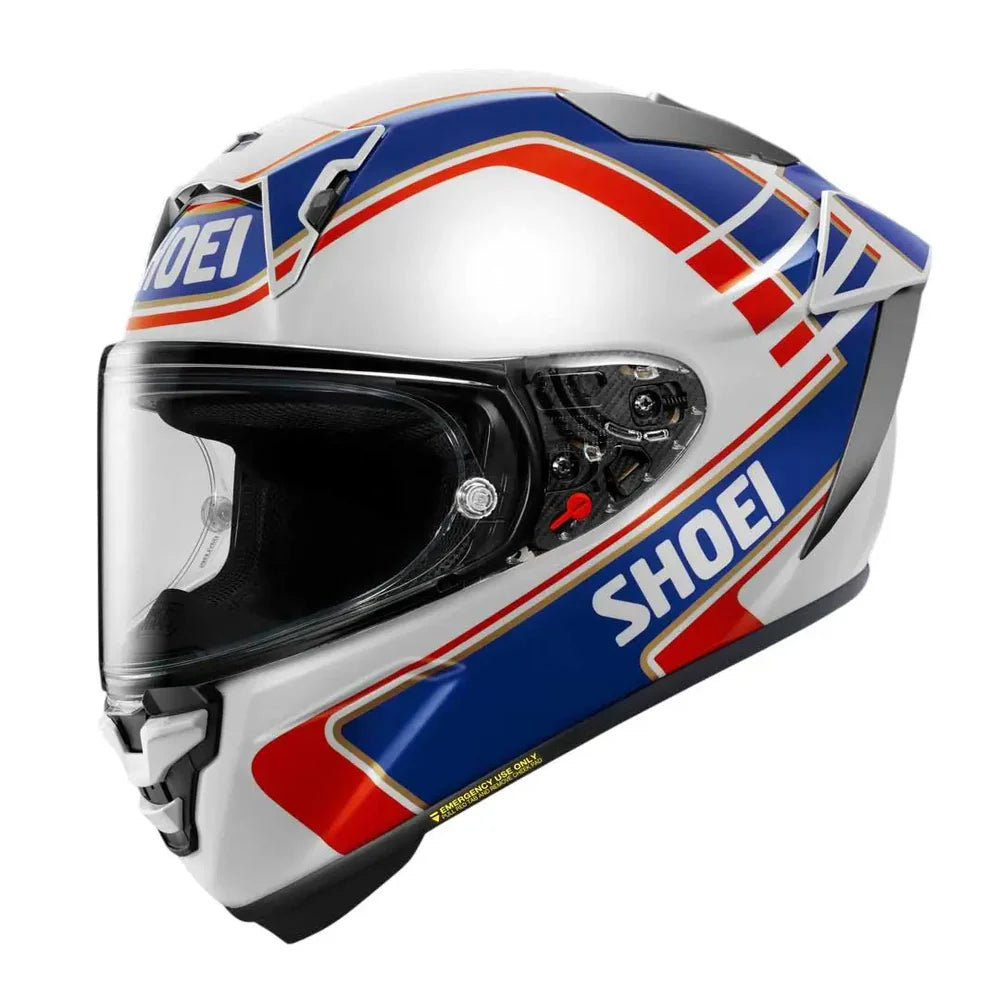 Shoei X-SPR PRO Wayne Gardner TC2 White Blue Red Motorcycle Helmet 
