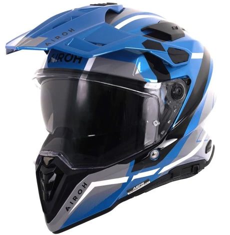 Airoh Commander 2 Mavick Cerulean Blue Motorcycle Helmet 