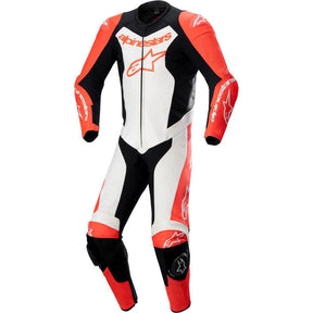 Alpinestars GP Force Lurv One Piece Leather Suit Fluo Red White Black