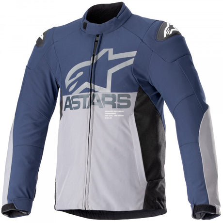 Alpinestars SMX Waterproof Men's Motorcycle Jacket - Night Navy / Dark Grey