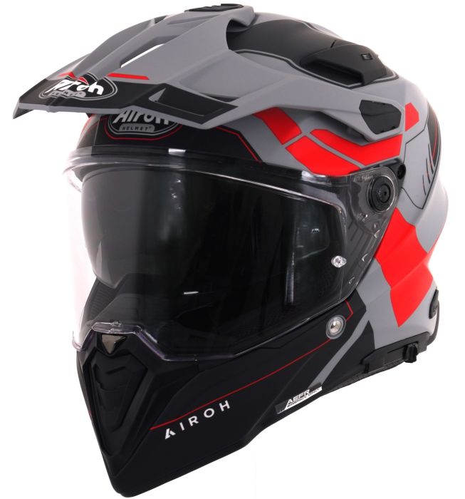 Airoh Commander 2 Reveal Red Fluo Matt Motorcycle Helmet 