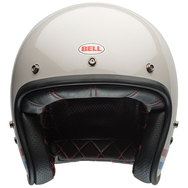 Bell Custom 500 Stripes Pearl White