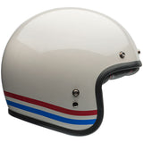 Bell Custom 500 Stripes Pearl White