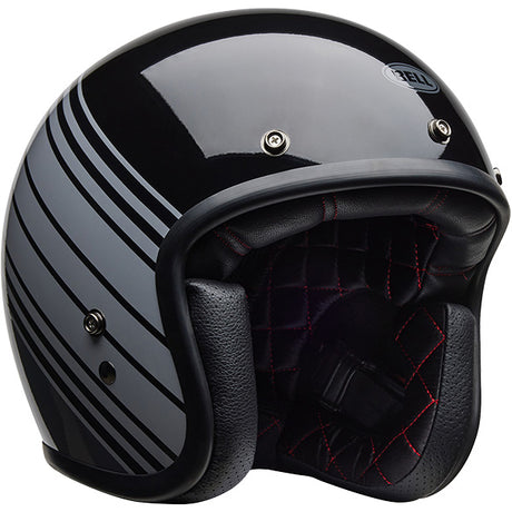 Bell Custom 500 Edge Gloss Metallic Black Grey