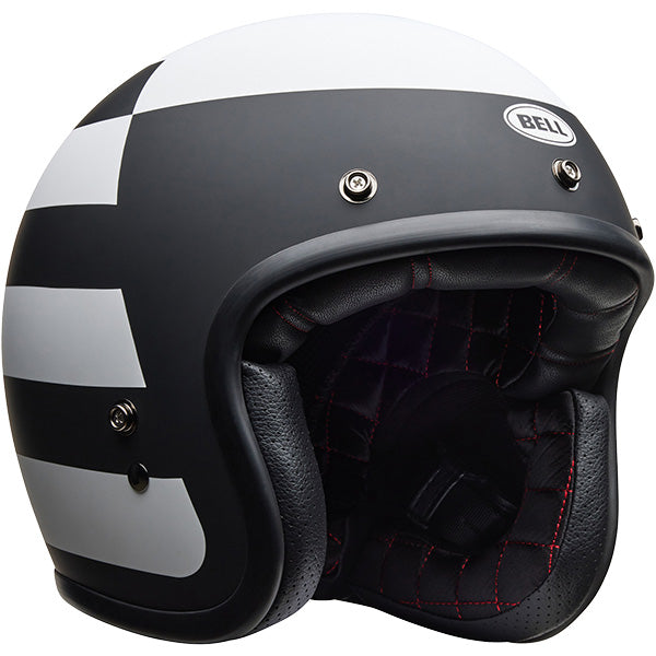 Bell Custom 500 Parlor Matt Black White