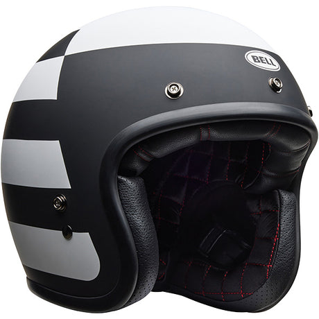 Bell Custom 500 Parlor Matt Black White