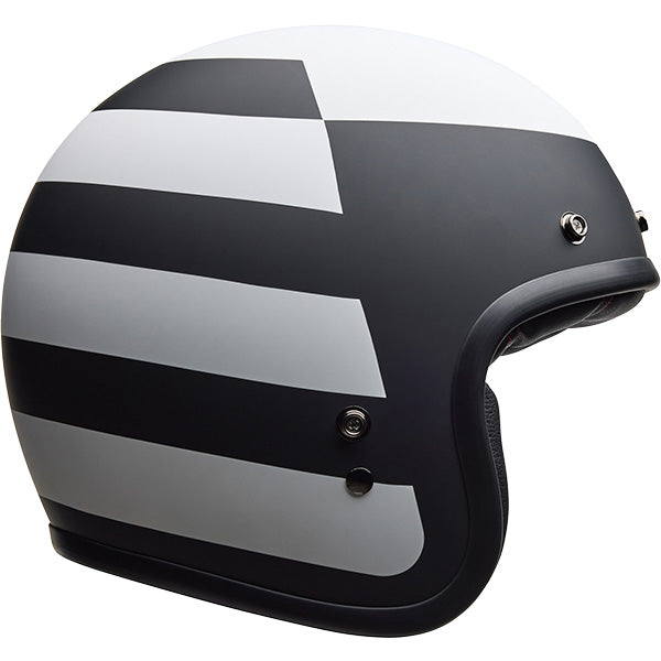 Bell Custom 500 Parlor Matt Black White