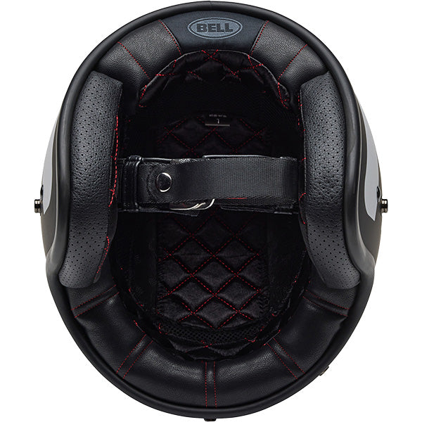 Bell Custom 500 Parlor Matt Black White