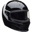 Bell Eliminator Menace Gloss Black White