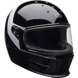 Bell Eliminator Menace Gloss Black White