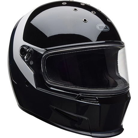 Bell Eliminator Menace Gloss Black White