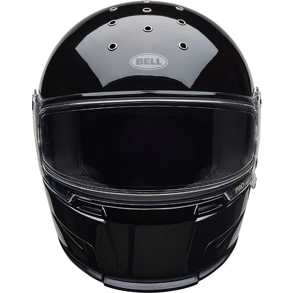 Bell Eliminator Menace Gloss Black White