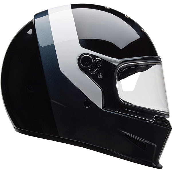 Bell Eliminator Menace Gloss Black White