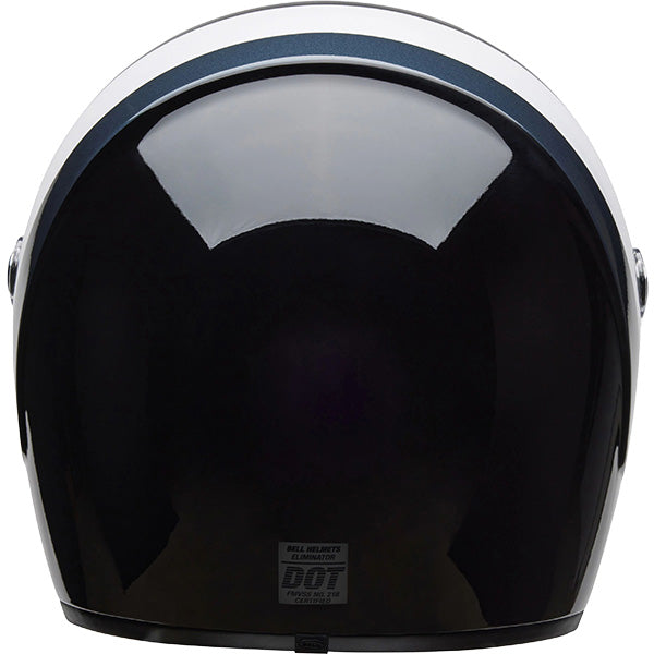 Bell Eliminator Menace Gloss Black White