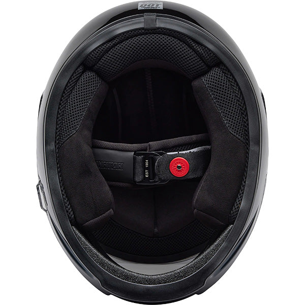 Bell Eliminator Menace Gloss Black White