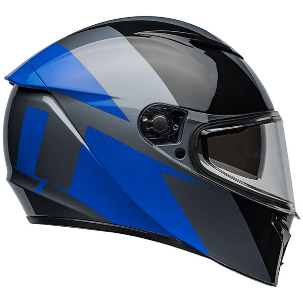 Bell Lithium Shear Motorcycle Helmet Grey Blue