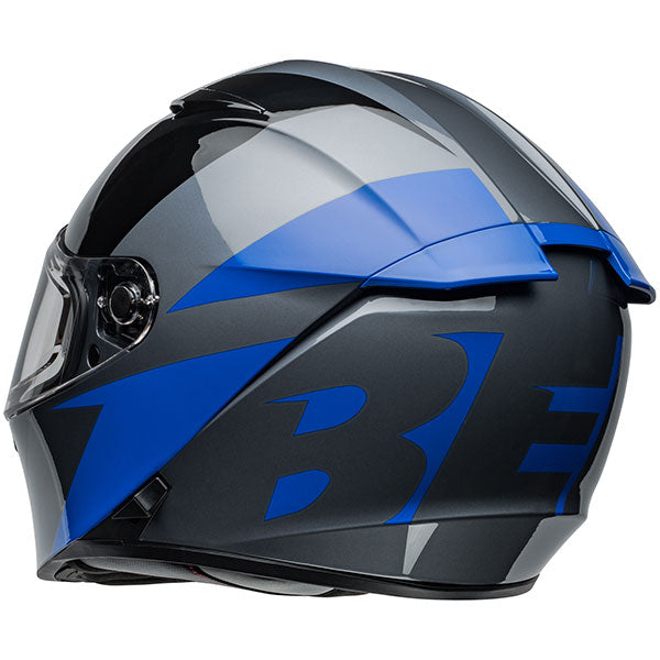 Bell Lithium Shear Motorcycle Helmet Grey Blue