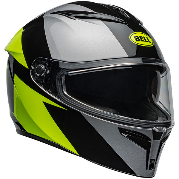 Bell Lithium Shear Metallic Grey Retina Motorcycle Helmet