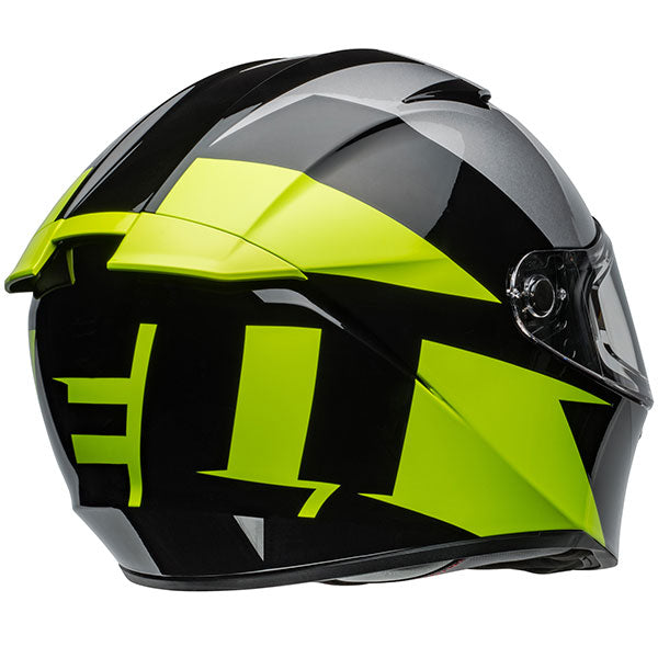 Bell Lithium Shear Metallic Grey Retina Motorcycle Helmet