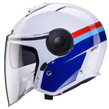 Caberg Soho Zephyr Matt White Blue Red Motorcycle Helmet