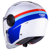 Caberg Soho Zephyr Matt White Blue Red Motorcycle Helmet