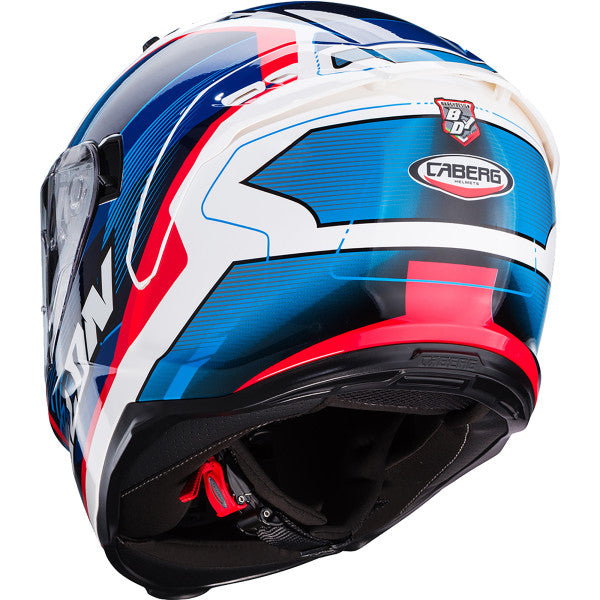 Caberg Avalon X Optic White Blue Red Motorcycle Helmet