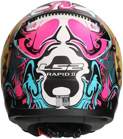 LS2 FF812 KID Cyberg Purple Cyan Junior Kids Motorcycle Helmet