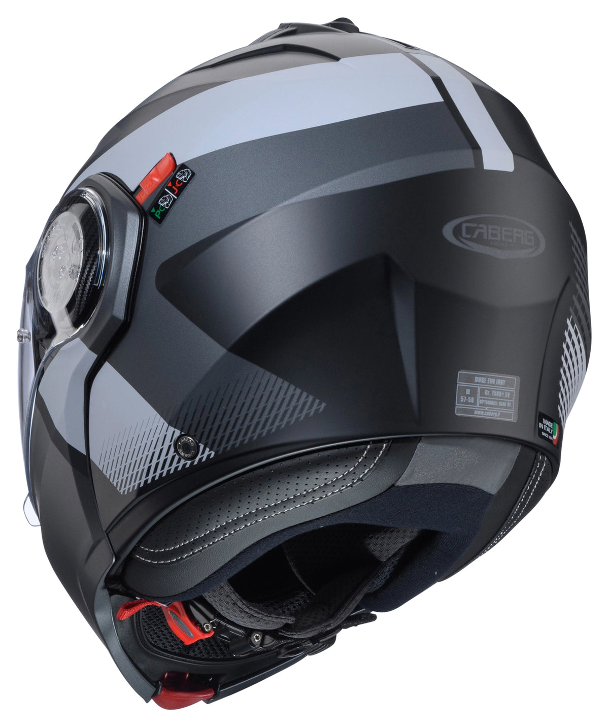 Caberg Duke Evo Indy Matt Black Gun Metal Grey Motorcycle Helmet