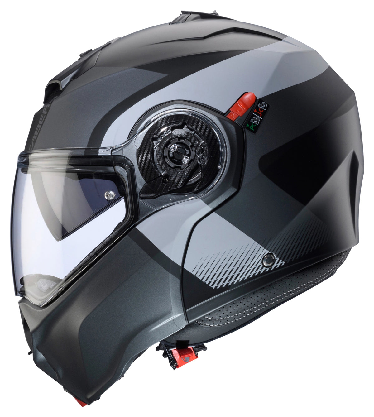 Caberg Duke Evo Indy Matt Black Gun Metal Grey Motorcycle Helmet