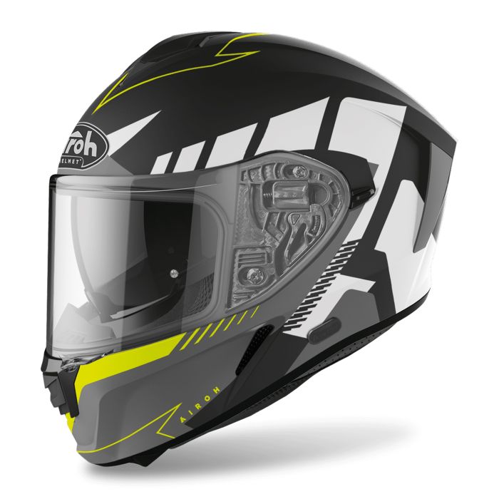 Airoh Spark Rise Motorcycle Road Yellow Black Yellow Matt 