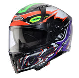 Caberg Avalon X Gurkha Matt Black Fluo Orange Green Purple Motorcycle Helmet