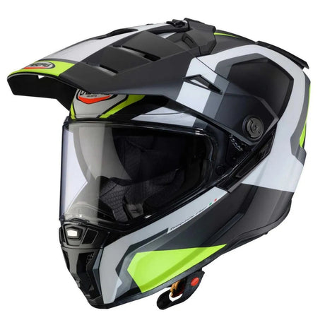 Caberg Tanami Scram Matt Black Grey White Fluo Yellow Motorcycle Helmet 