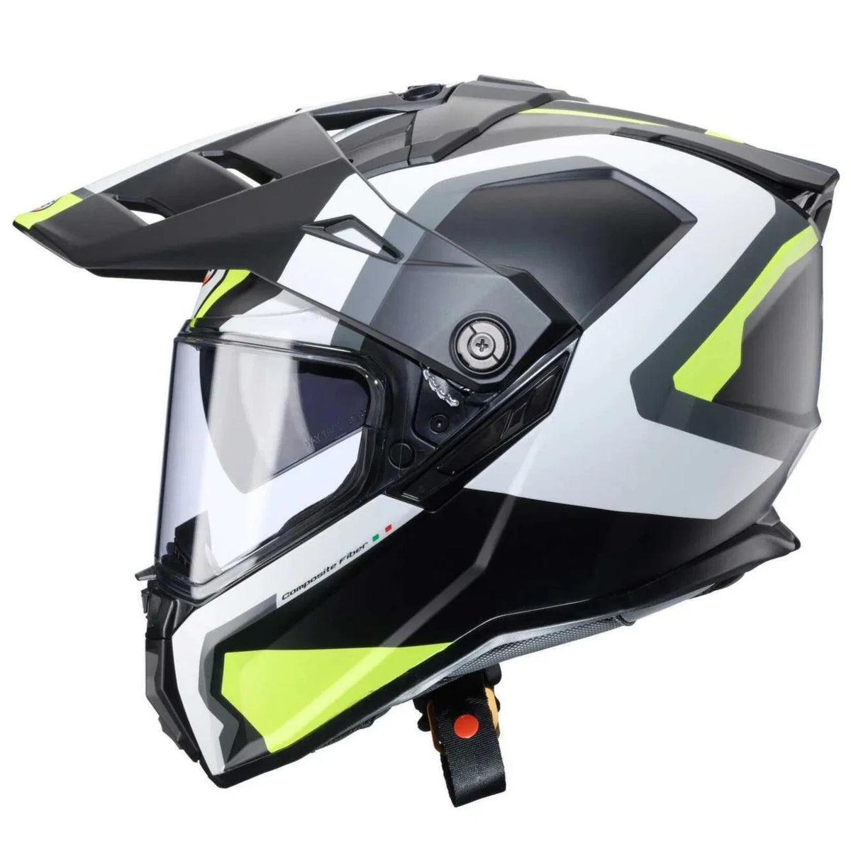 Caberg Tanami Scram Matt Black Grey White Fluo Yellow Motorcycle Helmet