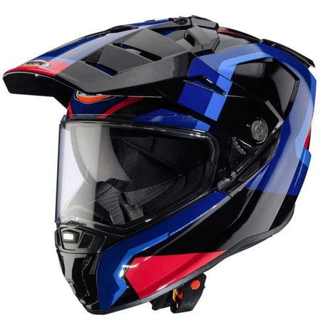 Caberg Tanami Scram Black Red Blue Light Blue Motorcycle Helmet