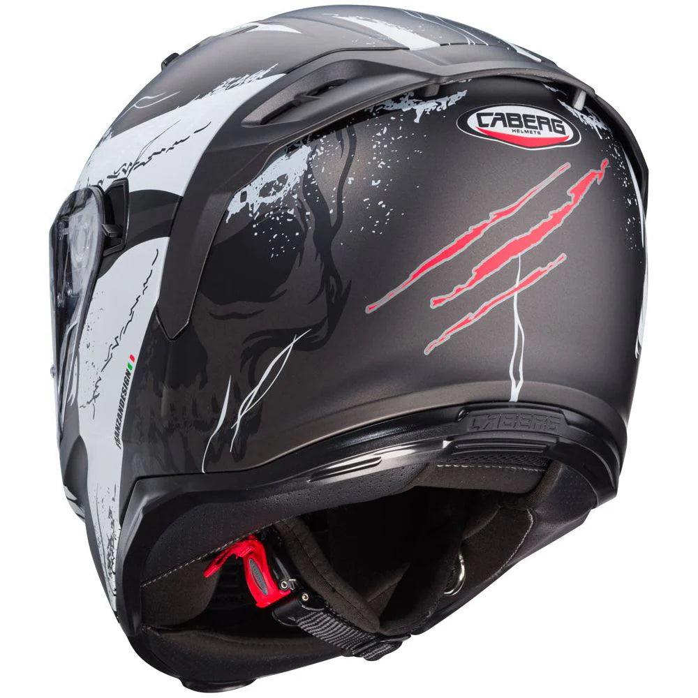 Caberg Avalon X Punk Matt Grey White Red Motorcycle Helmet