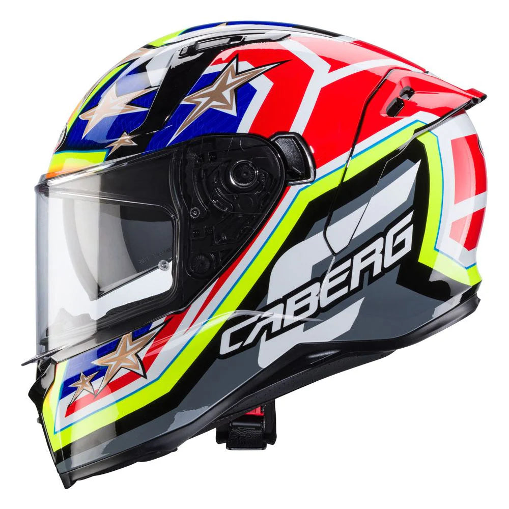Caberg Avalon X Track Black Yellow Red Blue Motorcycle Helmet
