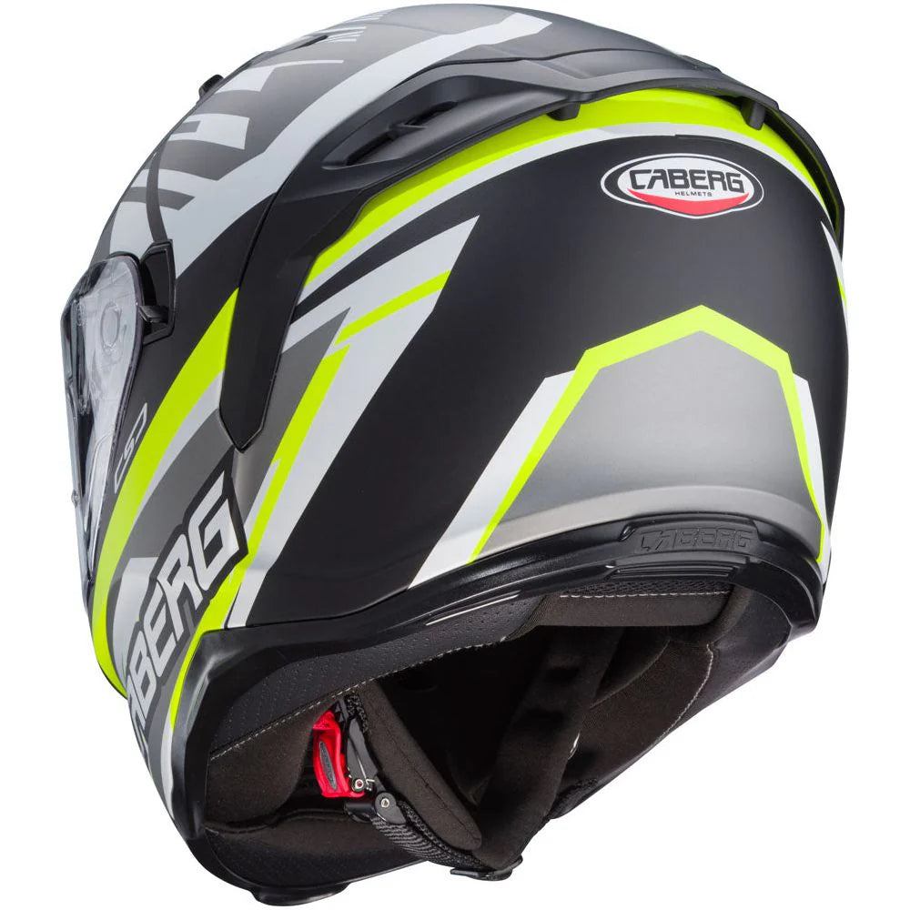 Caberg Avalon X Kira Matt Black Grey Yellow Motorcycle Helmet
